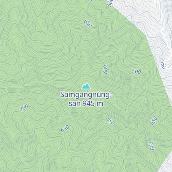 Map of Samgangnŭng-san
