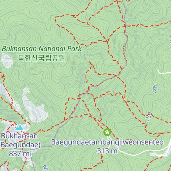 Map of Yeongbong Peak