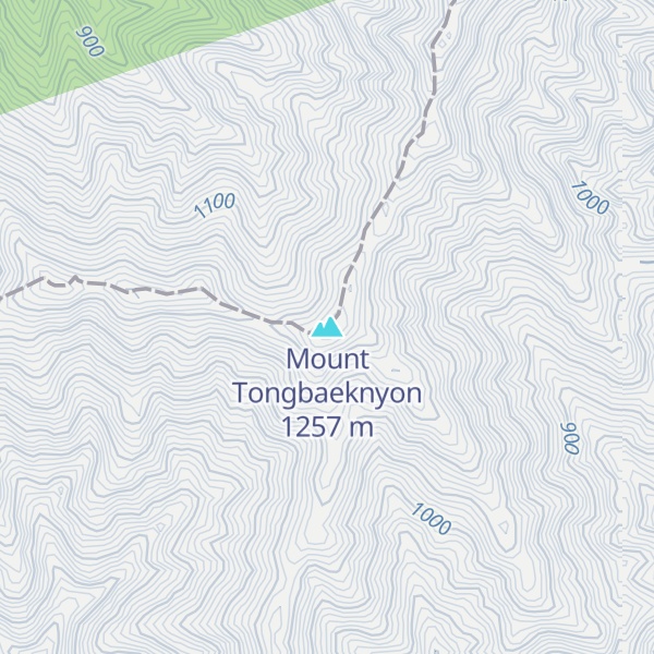 Map of Mount Tongbaeknyon