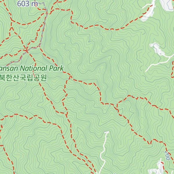 Map of Munpilbong Peak