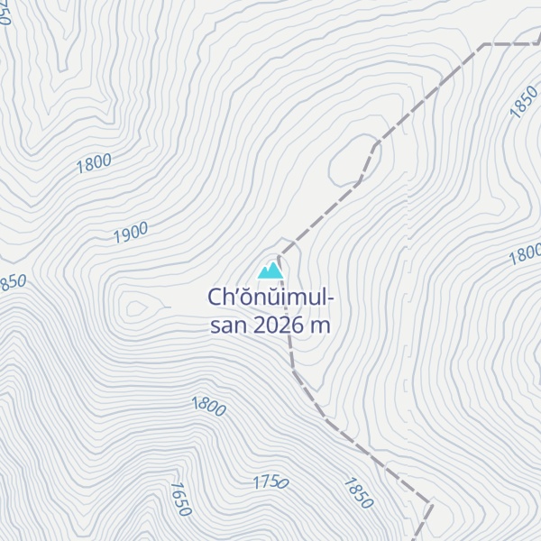 Map of Ch’ŏnŭimul-san
