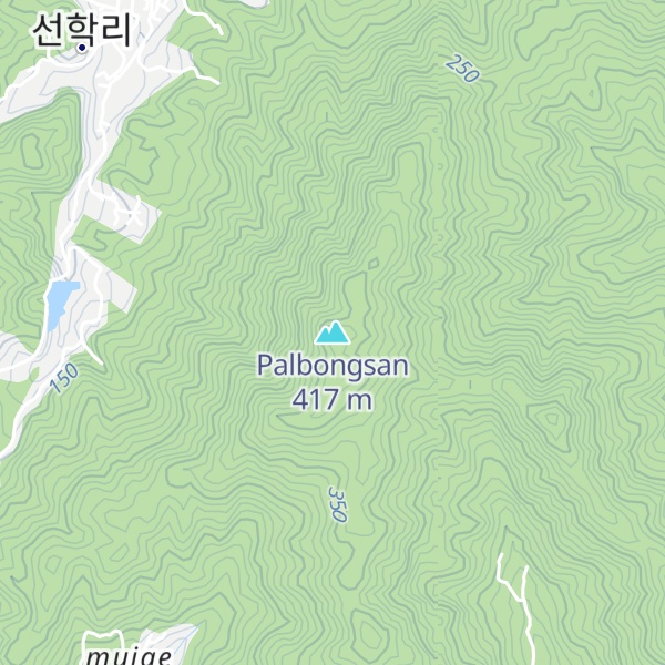 Map of Palbongsan