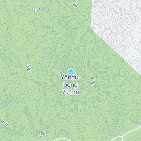 Map of Yŏndu-bong