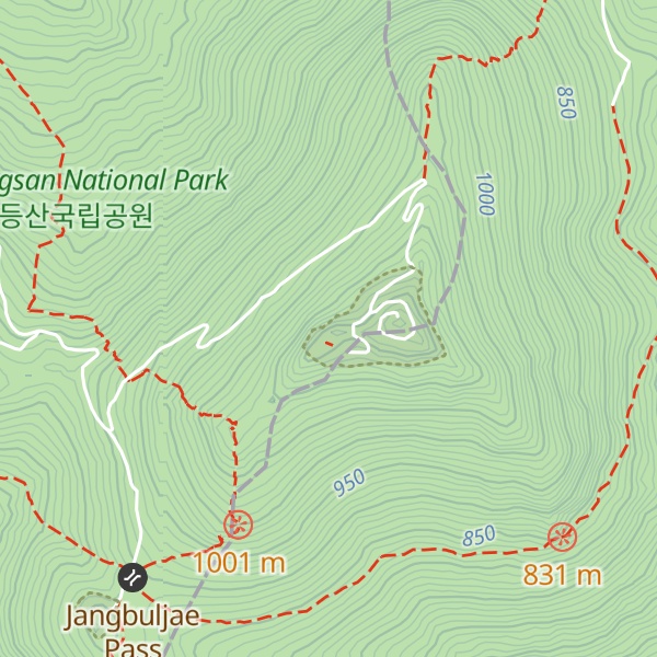 Map of Inwangbong
