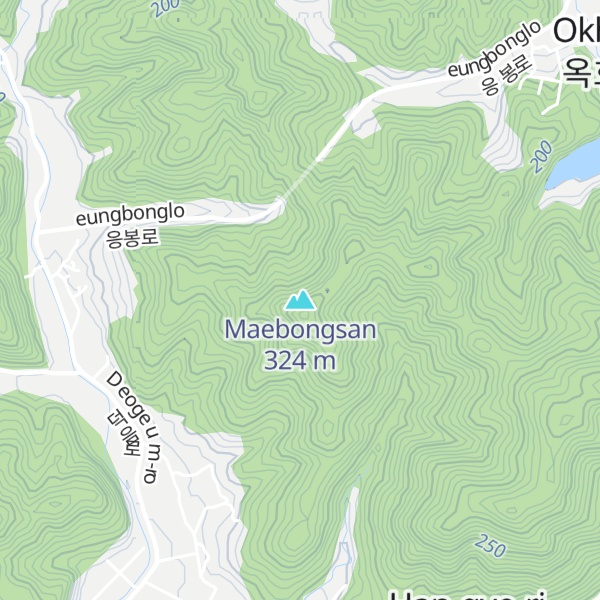 Map of Maebongsan