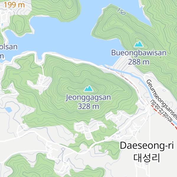 Map of Jeonggagsan