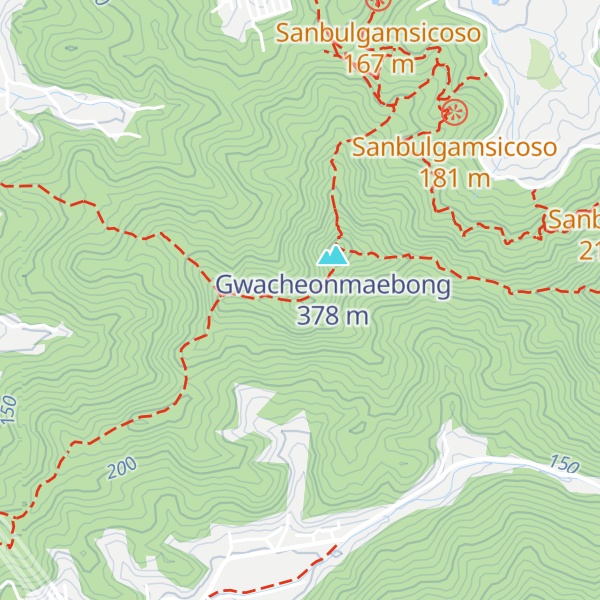 Map of Maebongsan