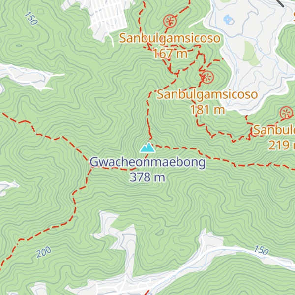 Map of Gwacheonmaebong