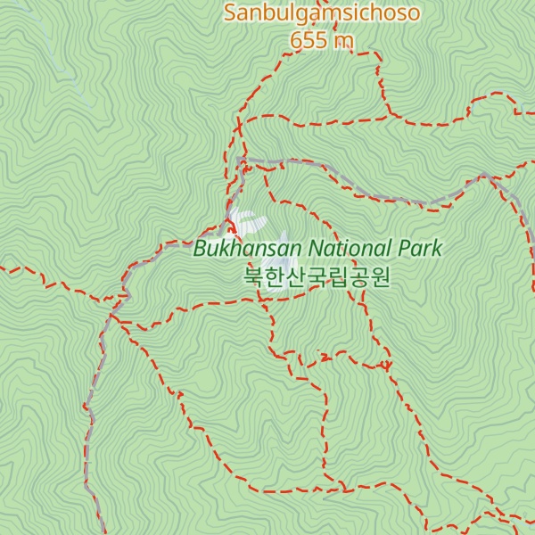 Map of Seoninbong Peak