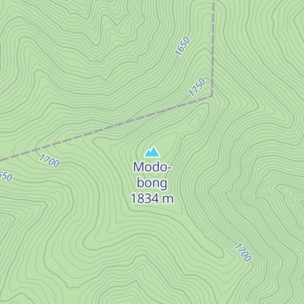 Map of Modo-bong