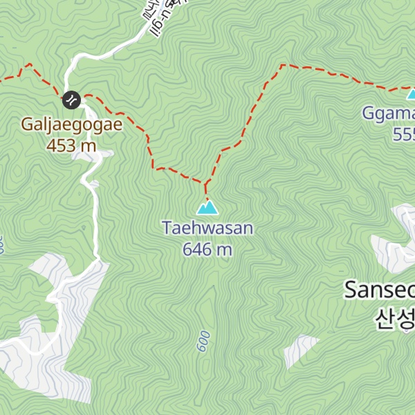 Map of Taehwasan
