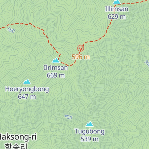 Map of Jubongsan