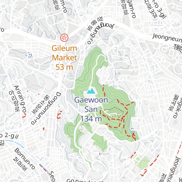 Map of Gaewoon San