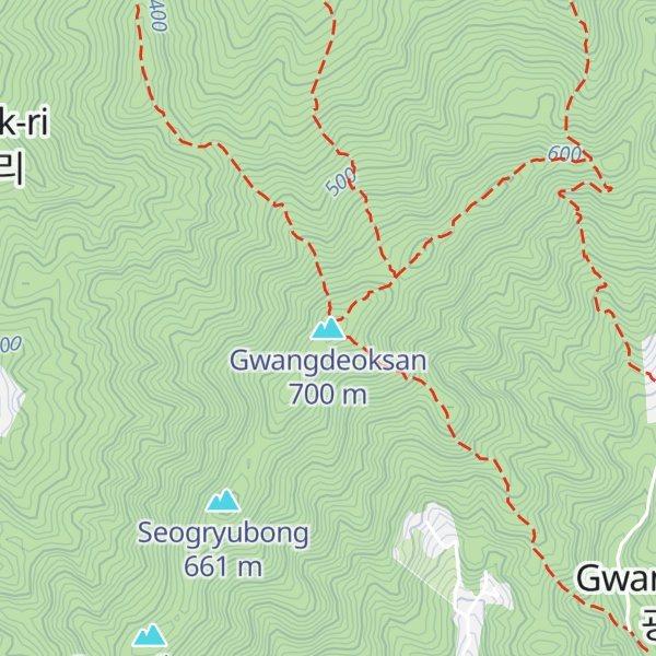 Map of Gwangdeoksan