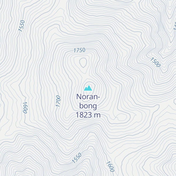 Map of Noran-bong