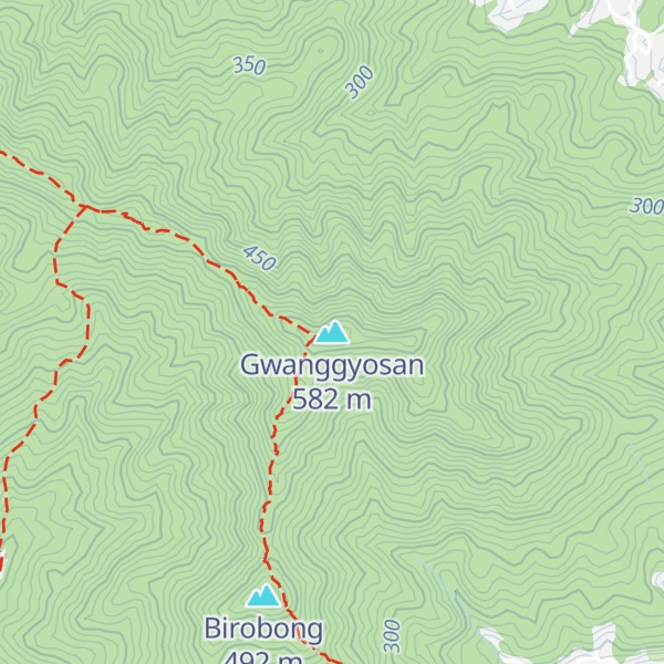 Map of Gwanggyosan