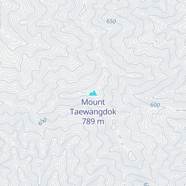 Map of Mount Taewangdok