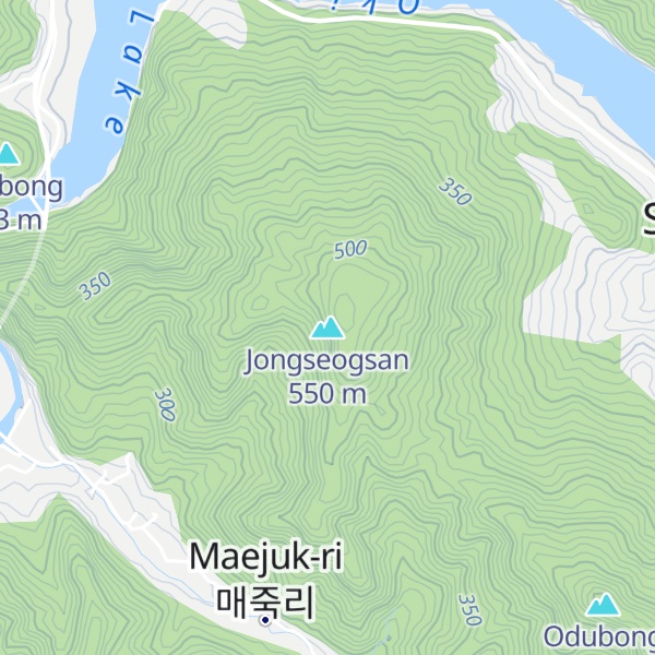 Map of Jongseogsan