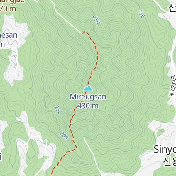 Map of Mireugsan