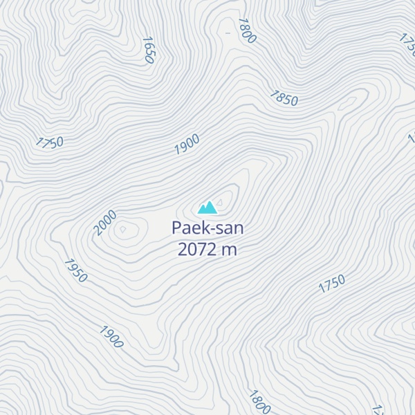 Map of Paek-san