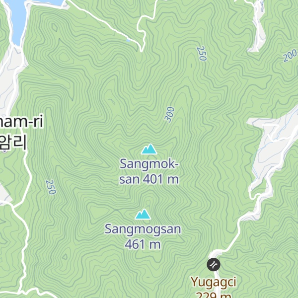 Map of Sangmok-san