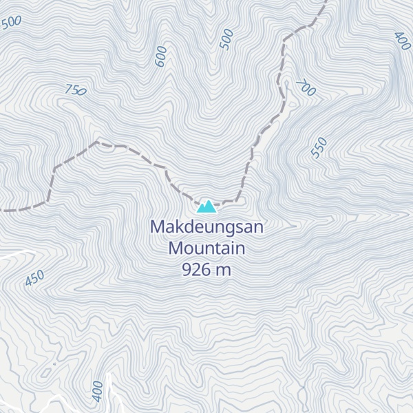 Map of Makdeungsan Mountain