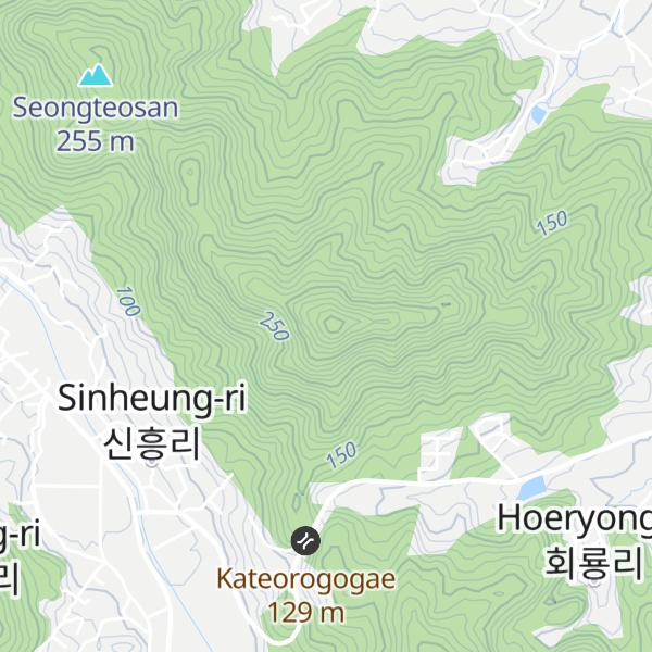 Map of Baebangsan(peak)