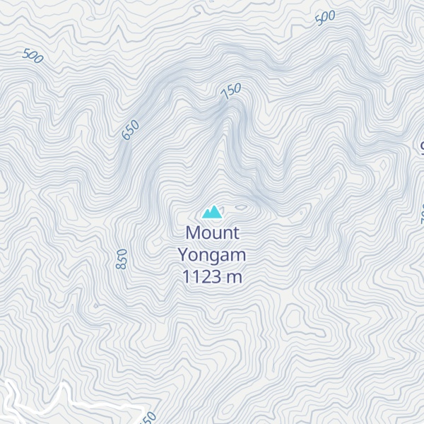Map of Mount Yongam
