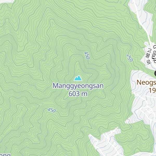 Map of Manggyeongsan