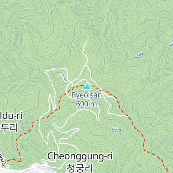 Map of Byeolsan