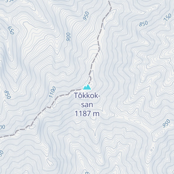 Map of Tŏkkok-san