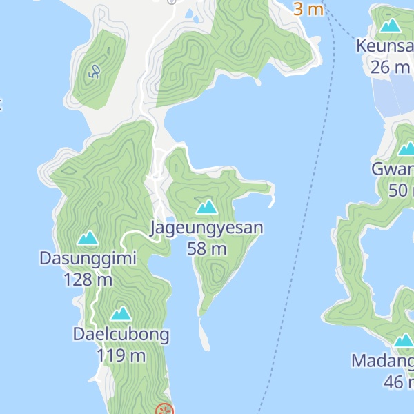 Map of Jageungyesan