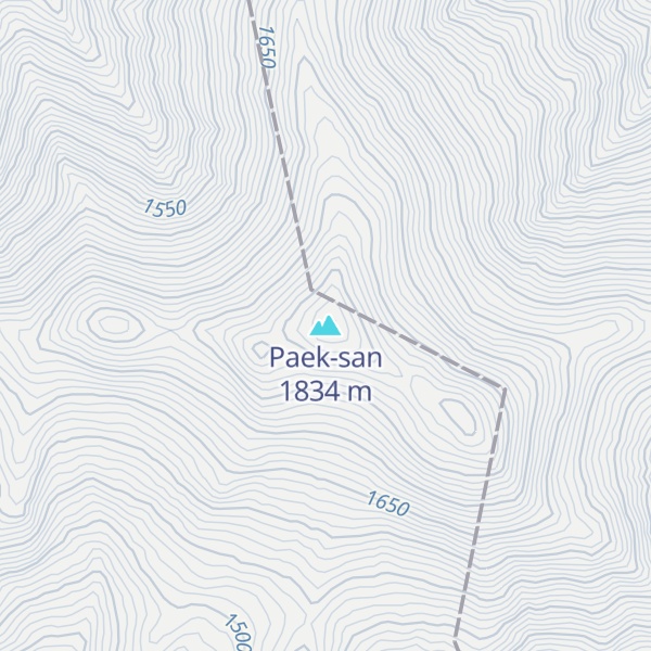 Map of Paek-san