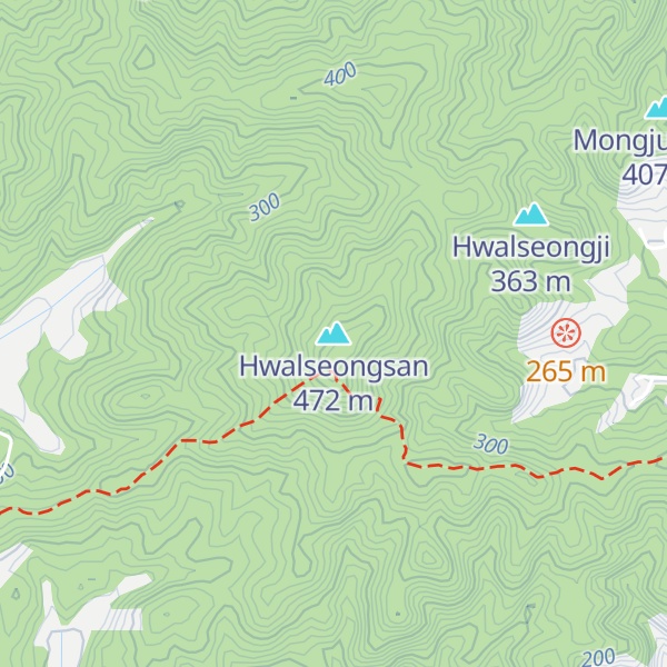 Map of Hwalseongsan