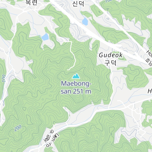 Map of Maebong-san