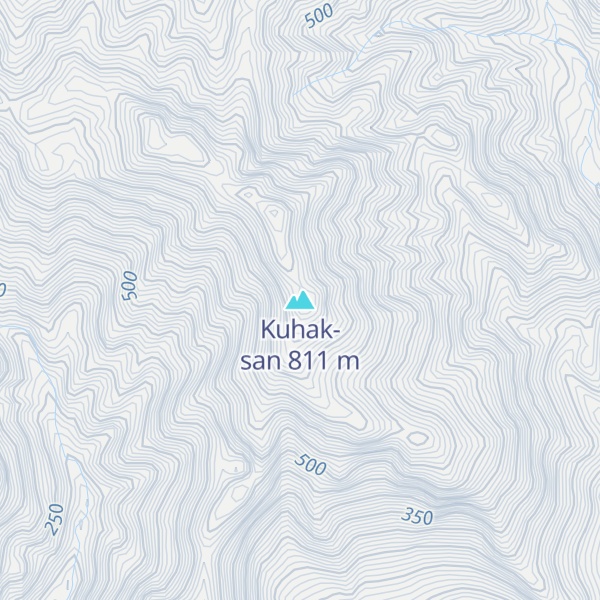 Map of Kuhak-san