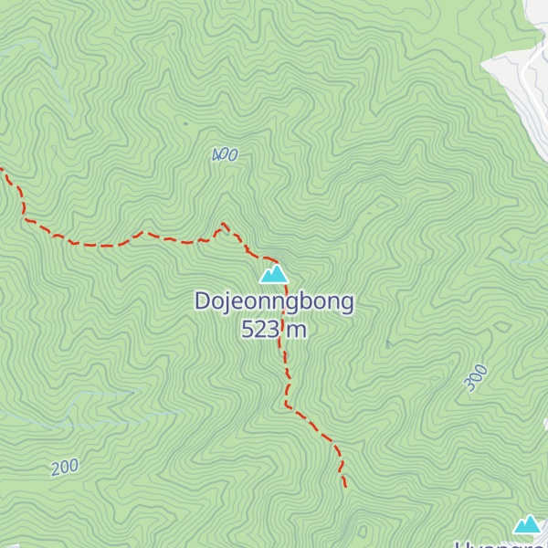 Map of Dojeonngbong