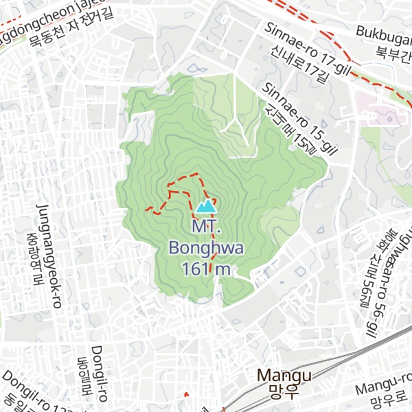 Map of MT. Bonghwa