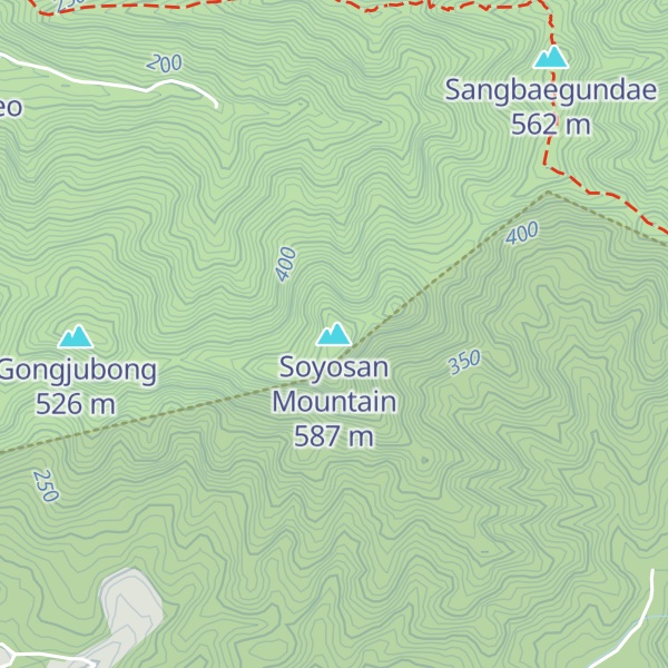 Map of Soyosan Mountain