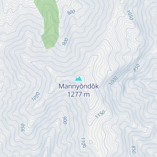 Map of Mannyŏndŏk