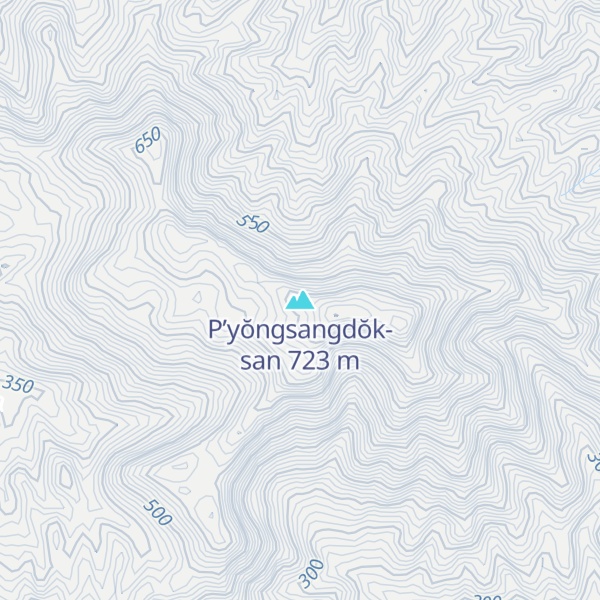 Map of P’yŏngsangdŏk-san