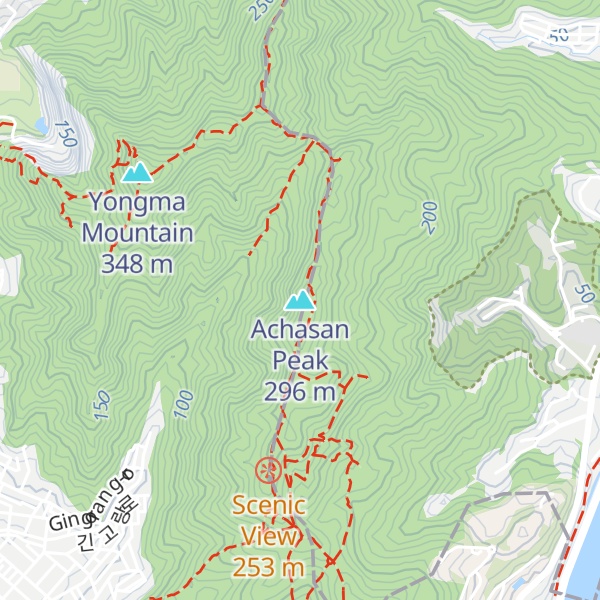 Map of Achasan Peak
