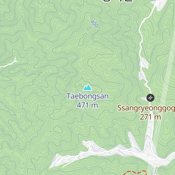 Map of Taebongsan