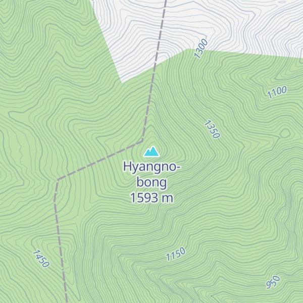 Map of Hyangno-bong
