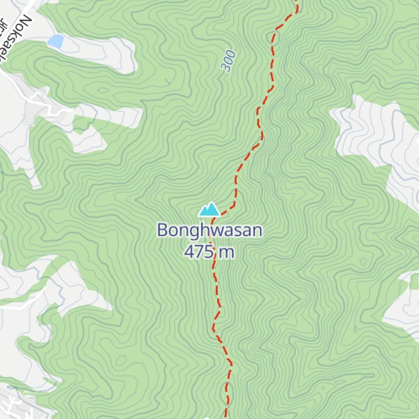 Map of Bonghwasan