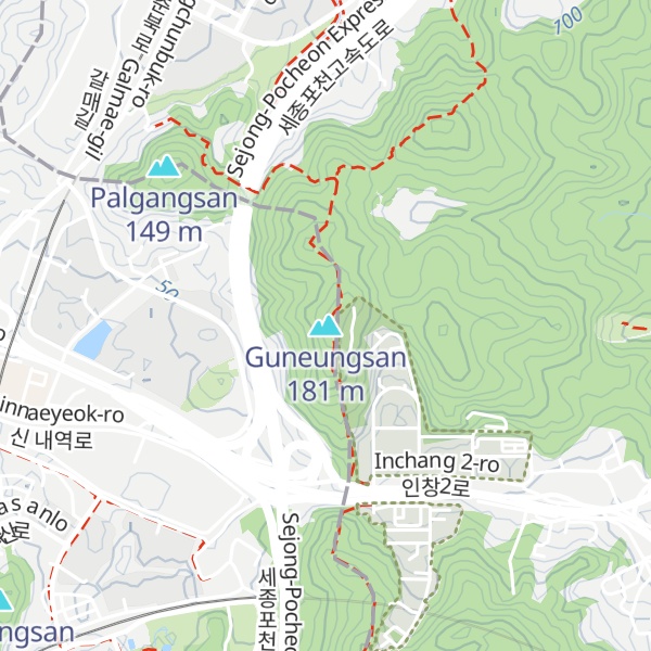 Map of Guneungsan