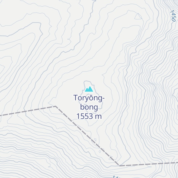 Map of Toryŏng-bong