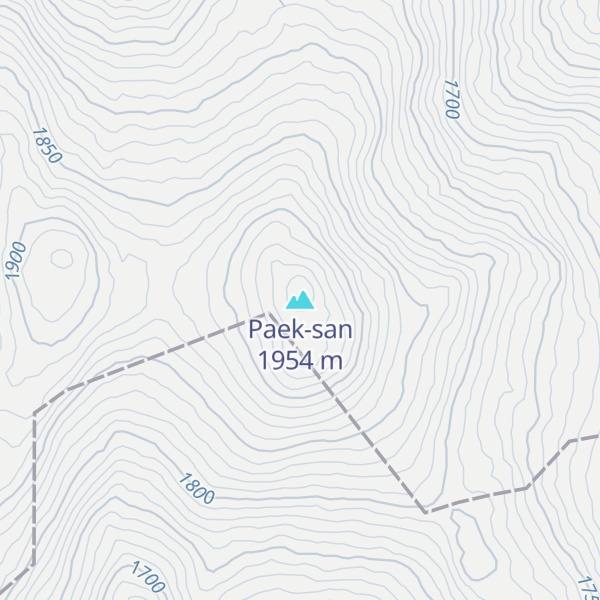 Map of Paek-san