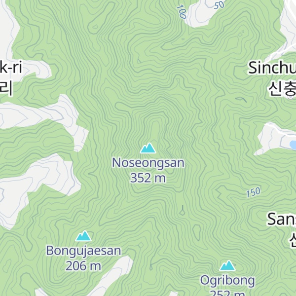 Map of Noseongsan