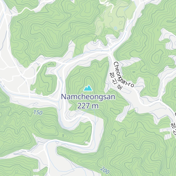 Map of Namcheongsan